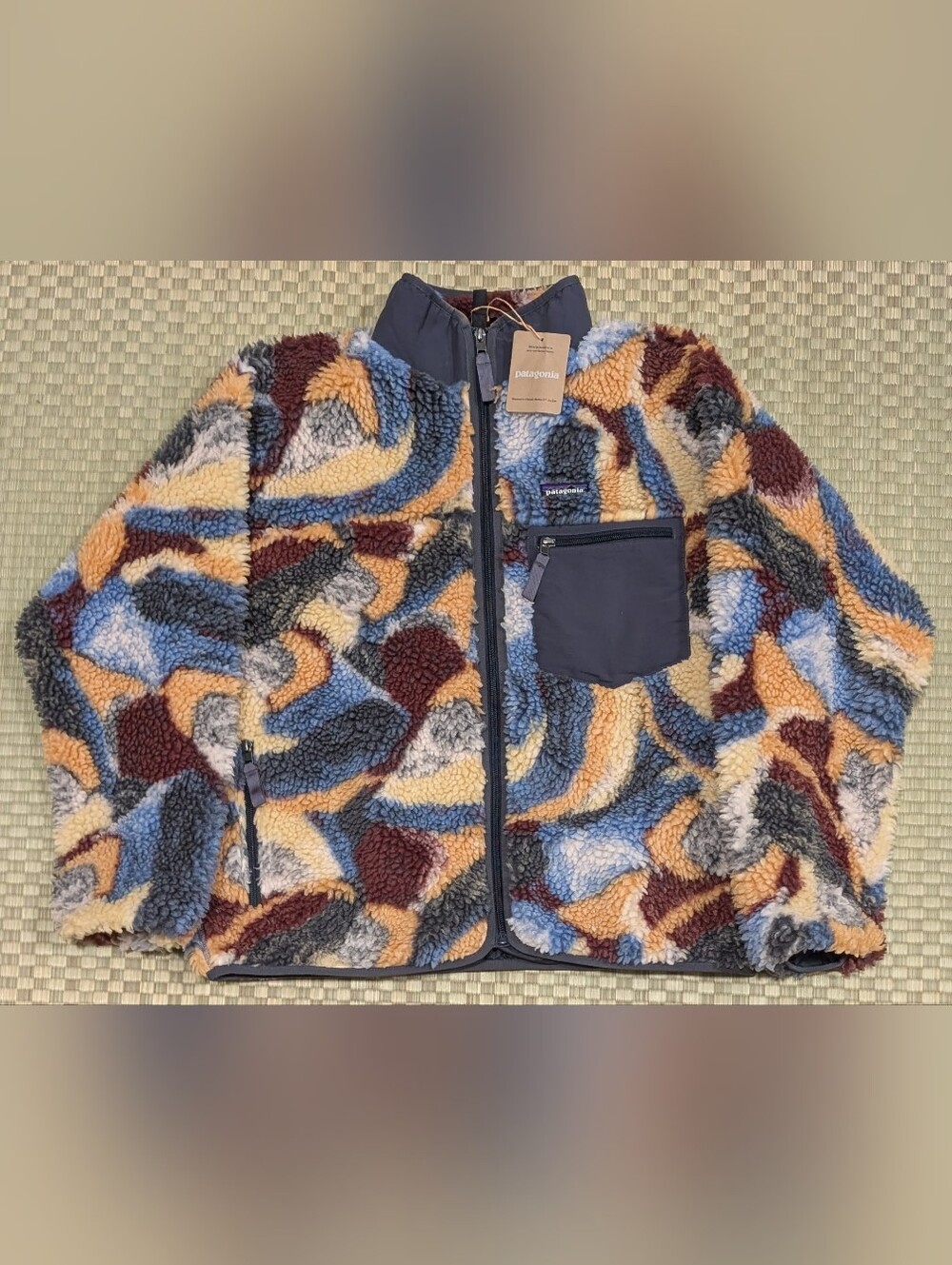 NWT Patagonia Retro-X Fleece Jacket in Smolder Blue Smudge Women's Size Large